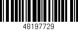 Código de barras (EAN, GTIN, SKU, ISBN): '48197729'