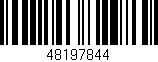 Código de barras (EAN, GTIN, SKU, ISBN): '48197844'