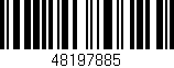 Código de barras (EAN, GTIN, SKU, ISBN): '48197885'