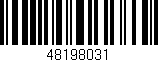 Código de barras (EAN, GTIN, SKU, ISBN): '48198031'