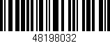 Código de barras (EAN, GTIN, SKU, ISBN): '48198032'