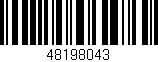 Código de barras (EAN, GTIN, SKU, ISBN): '48198043'