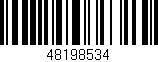 Código de barras (EAN, GTIN, SKU, ISBN): '48198534'