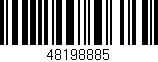 Código de barras (EAN, GTIN, SKU, ISBN): '48198885'