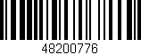 Código de barras (EAN, GTIN, SKU, ISBN): '48200776'