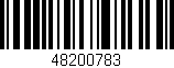Código de barras (EAN, GTIN, SKU, ISBN): '48200783'