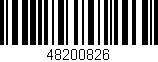 Código de barras (EAN, GTIN, SKU, ISBN): '48200826'