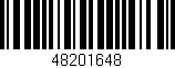 Código de barras (EAN, GTIN, SKU, ISBN): '48201648'