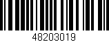 Código de barras (EAN, GTIN, SKU, ISBN): '48203019'