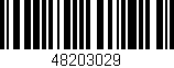 Código de barras (EAN, GTIN, SKU, ISBN): '48203029'
