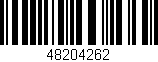 Código de barras (EAN, GTIN, SKU, ISBN): '48204262'