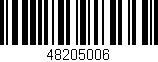 Código de barras (EAN, GTIN, SKU, ISBN): '48205006'