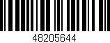 Código de barras (EAN, GTIN, SKU, ISBN): '48205644'