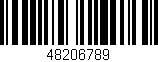 Código de barras (EAN, GTIN, SKU, ISBN): '48206789'