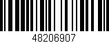 Código de barras (EAN, GTIN, SKU, ISBN): '48206907'