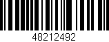 Código de barras (EAN, GTIN, SKU, ISBN): '48212492'