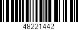Código de barras (EAN, GTIN, SKU, ISBN): '48221442'