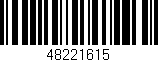 Código de barras (EAN, GTIN, SKU, ISBN): '48221615'