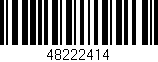 Código de barras (EAN, GTIN, SKU, ISBN): '48222414'