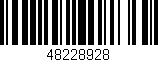 Código de barras (EAN, GTIN, SKU, ISBN): '48228928'
