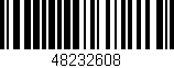 Código de barras (EAN, GTIN, SKU, ISBN): '48232608'