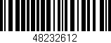 Código de barras (EAN, GTIN, SKU, ISBN): '48232612'