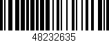 Código de barras (EAN, GTIN, SKU, ISBN): '48232635'