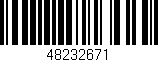 Código de barras (EAN, GTIN, SKU, ISBN): '48232671'