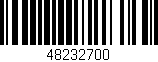Código de barras (EAN, GTIN, SKU, ISBN): '48232700'