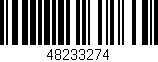 Código de barras (EAN, GTIN, SKU, ISBN): '48233274'