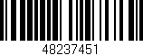 Código de barras (EAN, GTIN, SKU, ISBN): '48237451'