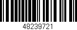 Código de barras (EAN, GTIN, SKU, ISBN): '48239721'