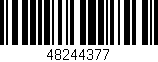 Código de barras (EAN, GTIN, SKU, ISBN): '48244377'