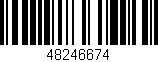 Código de barras (EAN, GTIN, SKU, ISBN): '48246674'
