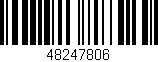 Código de barras (EAN, GTIN, SKU, ISBN): '48247806'