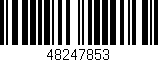 Código de barras (EAN, GTIN, SKU, ISBN): '48247853'