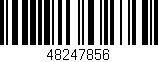 Código de barras (EAN, GTIN, SKU, ISBN): '48247856'