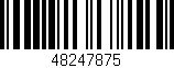 Código de barras (EAN, GTIN, SKU, ISBN): '48247875'