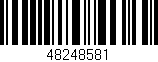 Código de barras (EAN, GTIN, SKU, ISBN): '48248581'