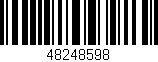 Código de barras (EAN, GTIN, SKU, ISBN): '48248598'