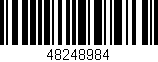 Código de barras (EAN, GTIN, SKU, ISBN): '48248984'