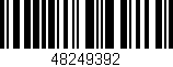 Código de barras (EAN, GTIN, SKU, ISBN): '48249392'