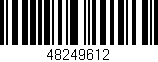 Código de barras (EAN, GTIN, SKU, ISBN): '48249612'