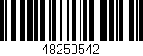 Código de barras (EAN, GTIN, SKU, ISBN): '48250542'