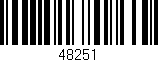 Código de barras (EAN, GTIN, SKU, ISBN): '48251'