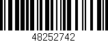 Código de barras (EAN, GTIN, SKU, ISBN): '48252742'