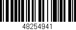 Código de barras (EAN, GTIN, SKU, ISBN): '48254941'