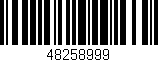 Código de barras (EAN, GTIN, SKU, ISBN): '48258999'