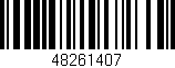 Código de barras (EAN, GTIN, SKU, ISBN): '48261407'