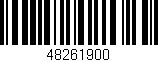 Código de barras (EAN, GTIN, SKU, ISBN): '48261900'